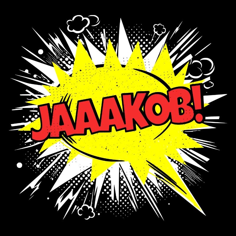 Jacob's Name Funny Speech Bubble Jaaakob!