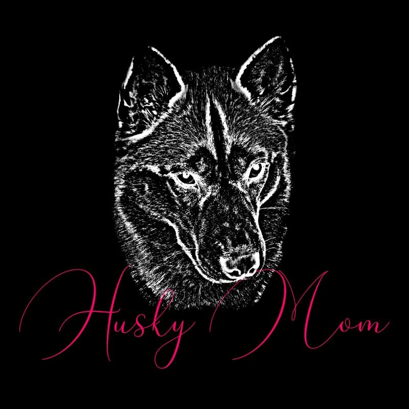 Husky Mom Kunstdruck
