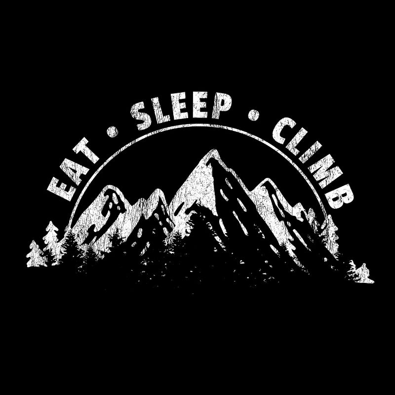 Eat Sleep Climb Geschenk Kletterer Berg Mountain