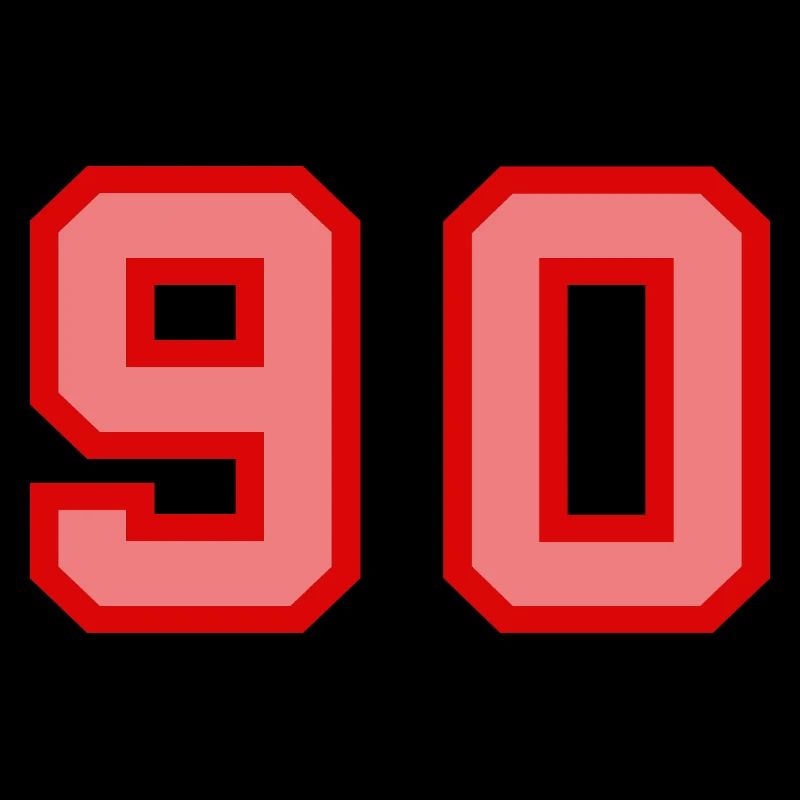 Cool Retro Retrostyle Jersey Number Back Number