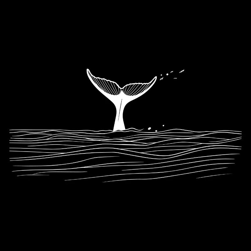 Queue de baleine - Blanc