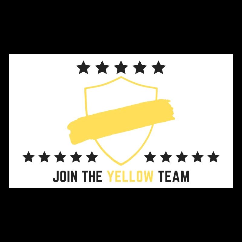 JOIN THE YELLOW TEAM // WHITE VERSION