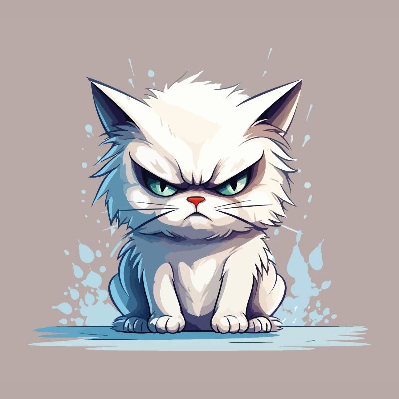 cat grumpy grumpy grumpy meow funny