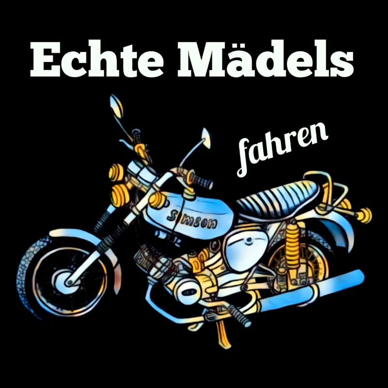 Echte Mädels fahren Simson Moped Nostalgie