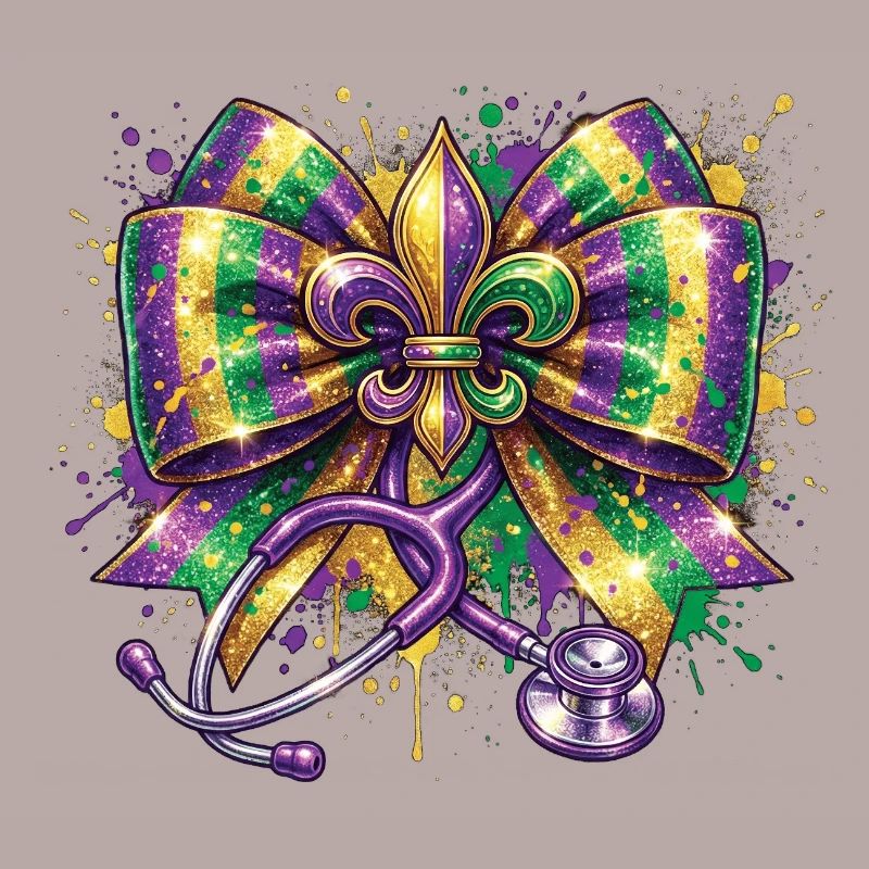 Infirmière Docteure du Mardi Gras, Fleur De Lys
