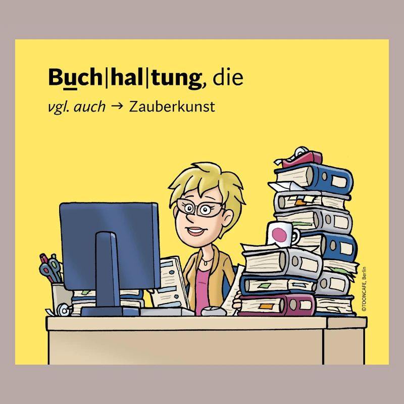 Buchhalterin, Comicfigur