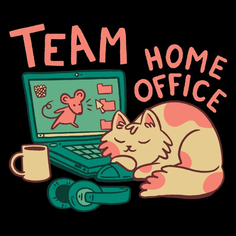 Team Home Office Cat