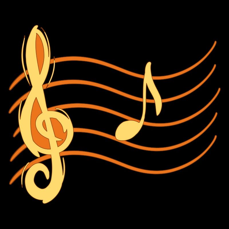 Violin Key Note La / A Note Lines Partition Partition