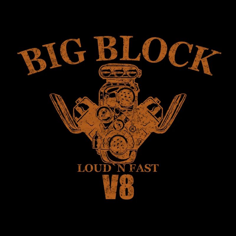 V8 Motor Big Block Engine
