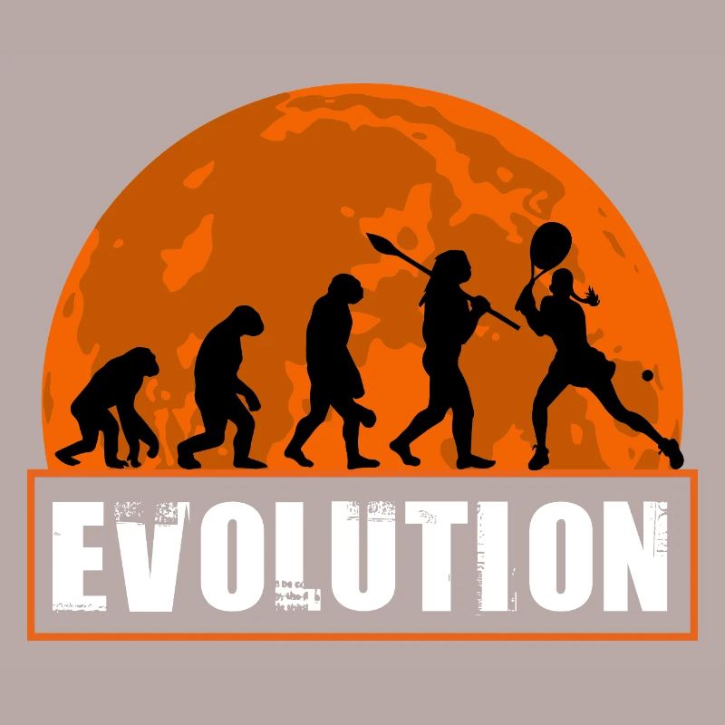 Évolution de la silhouette vintage du joueur de tennis