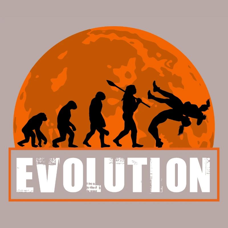 Wrestling Evolution Funny Combat Sports Grappling