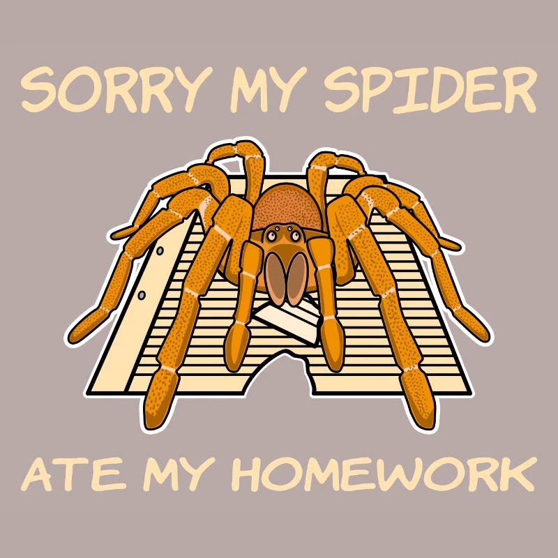 Mon araignée a mangé mes devoirs