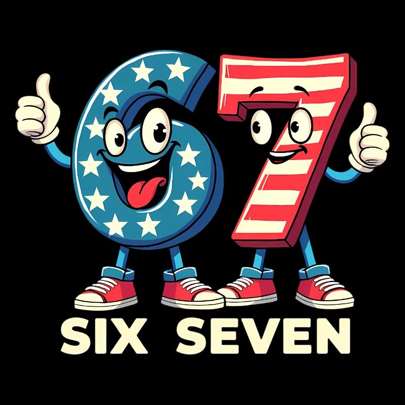 US Flag 67 Memes Six Seven