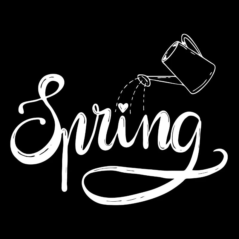 Spring Spring Beginning Garden Watering Lettering