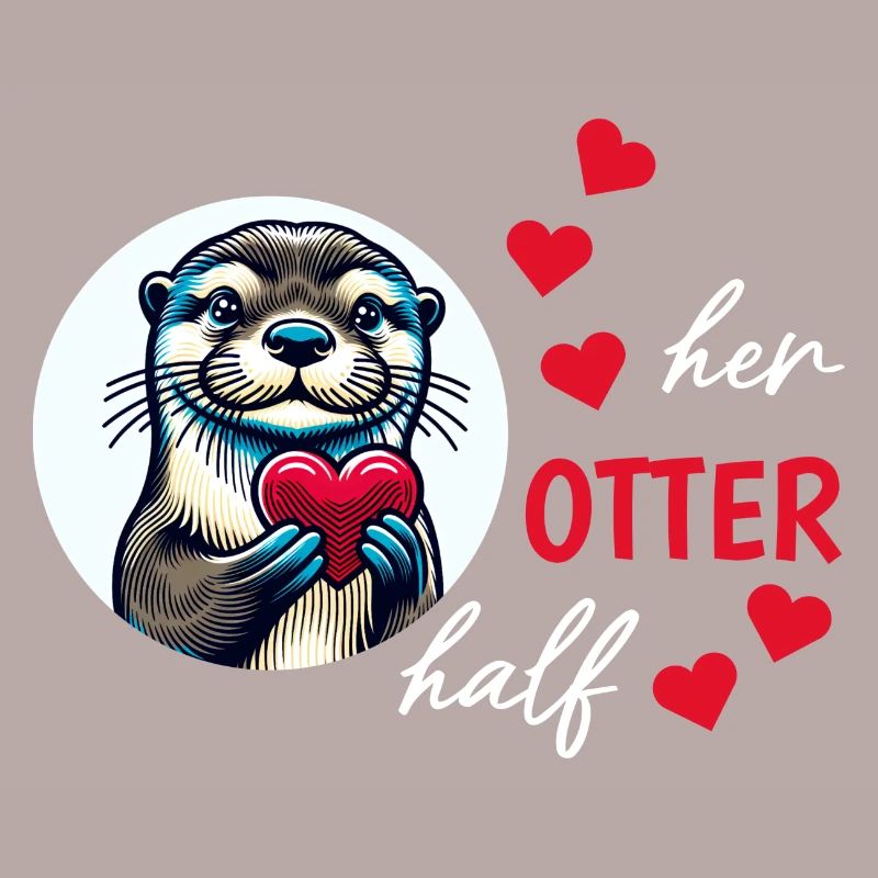 Otter half liebe geschenk
