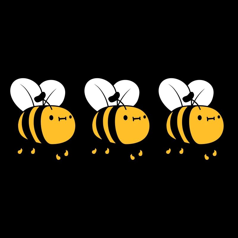 3 abeilles occupées