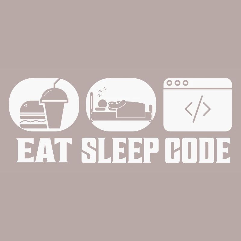 Eat Sleep Code Software Coding