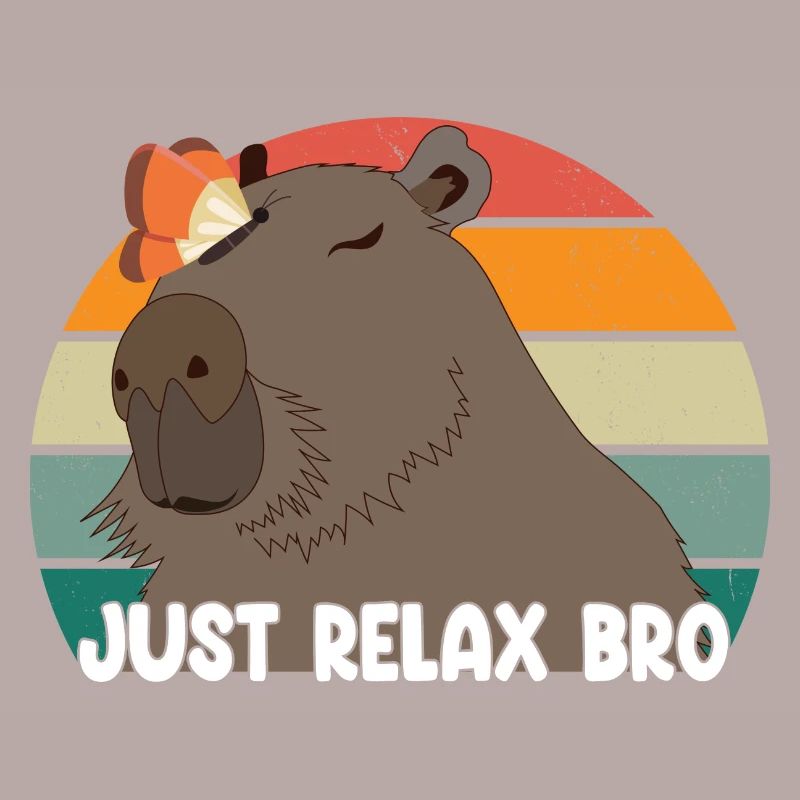 Détendez-vous simplement Bro Capybara