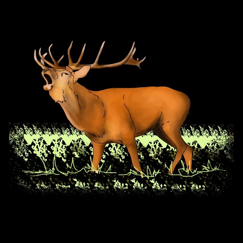 Roaring deer