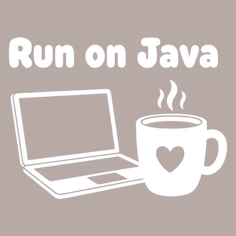 Java Run Cafe Ordinateur portable Coeur