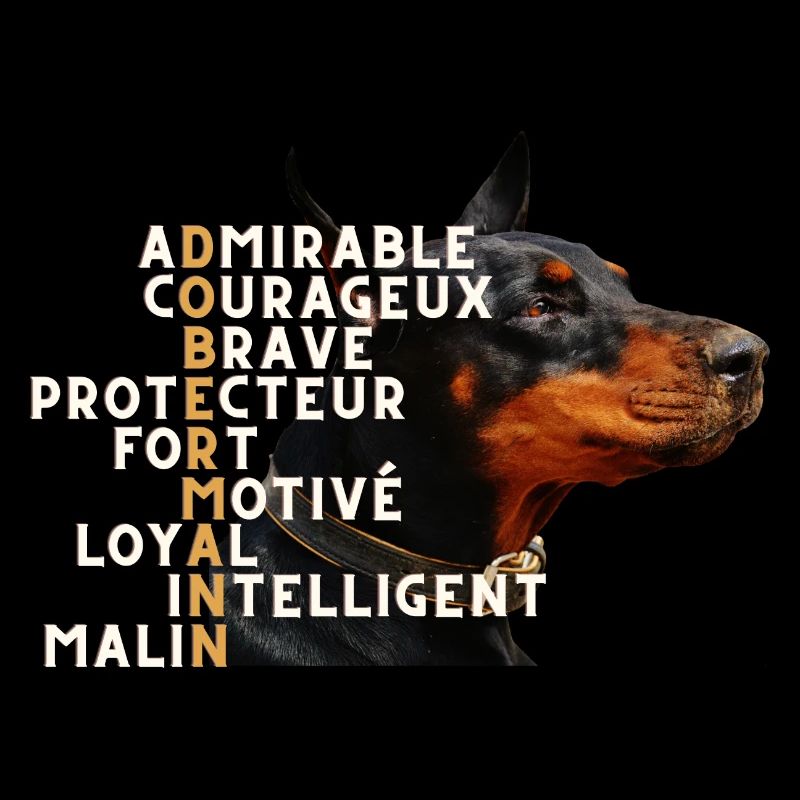 Dobermann qualités - idée cadeau