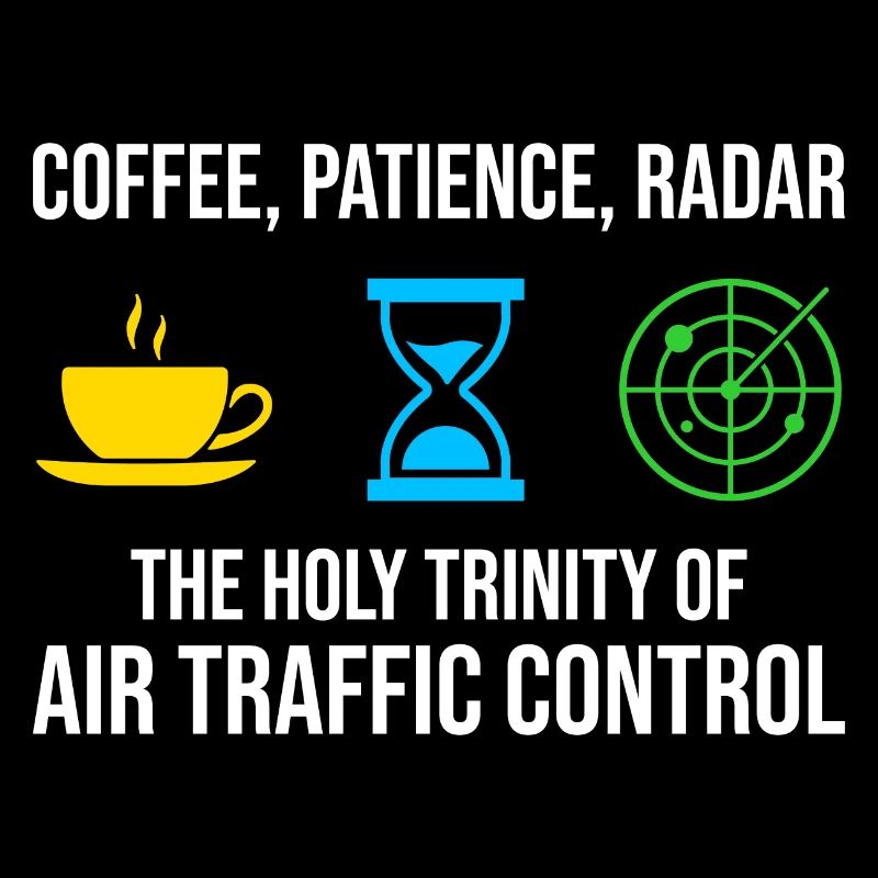Air Traffic Controller Coffee Radar ATC Aviation
