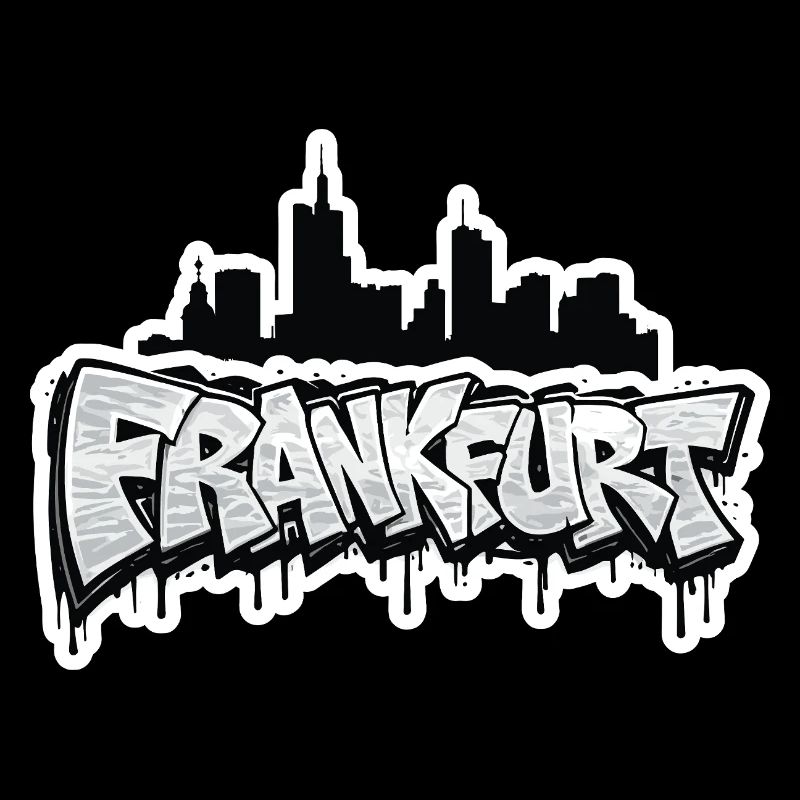 Frankfurt Skyline Graffiti