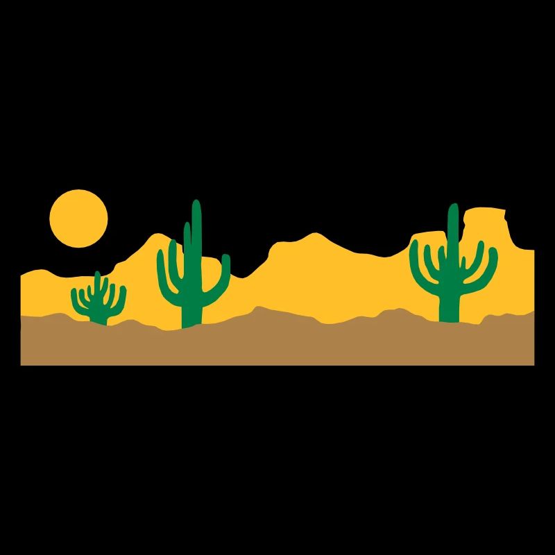 Landschaft Wüste Silhouette Skyline