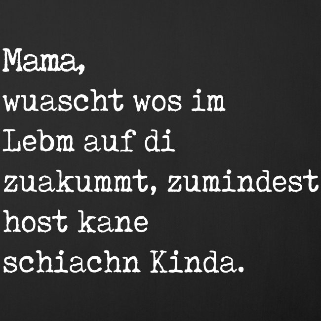 Vorschau: Mama & Schiache Kinda - Polster mit Füllung 44x44 cm