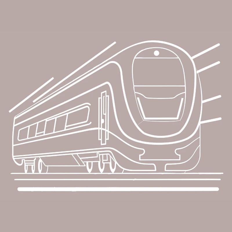 Look de bande dessinée de train