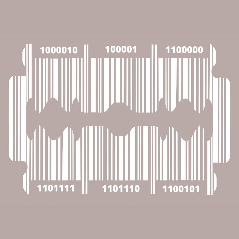 Razor blade with code