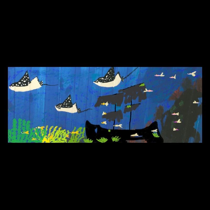 Rays , Ship, Fish