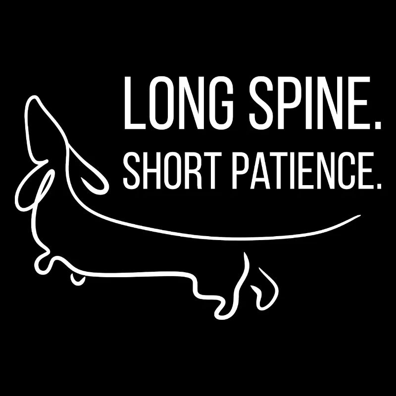 Short-legged. Stubborn. Dachshund.