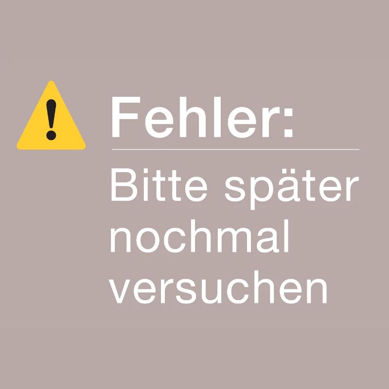 Fehler: Bitte noch einmal versuchen Informatik