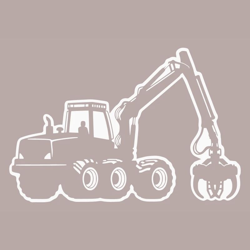 Silhouette de moissonneuse