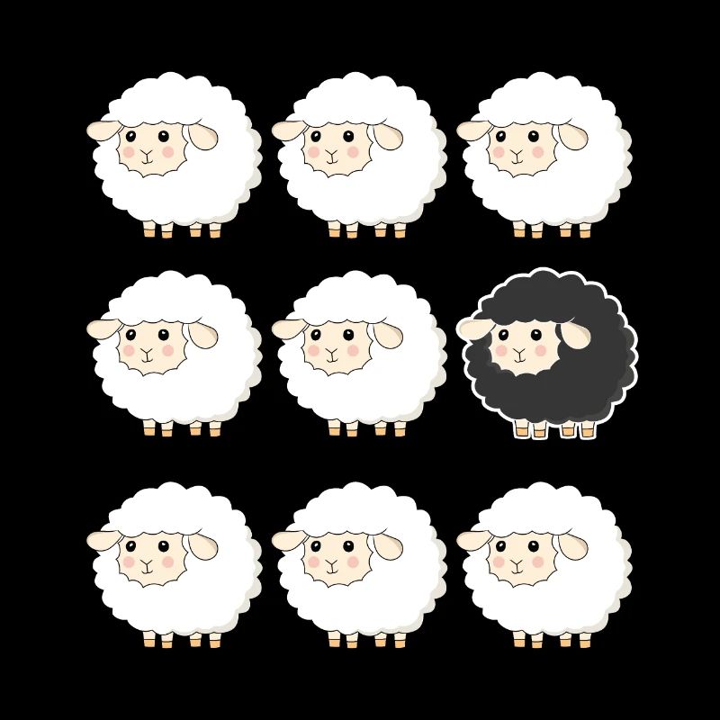 Black Sheep in a Herd Funny