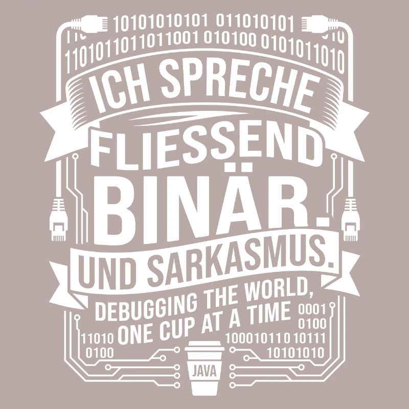 Coding Binärer Kaffee Sarkasmus