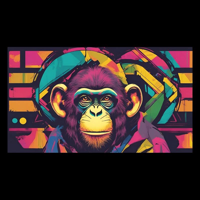 Pop Art Chimpanzee