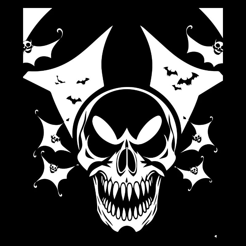Horror Schädel Schädel Kunst Schädel Gothic Heavy Metal