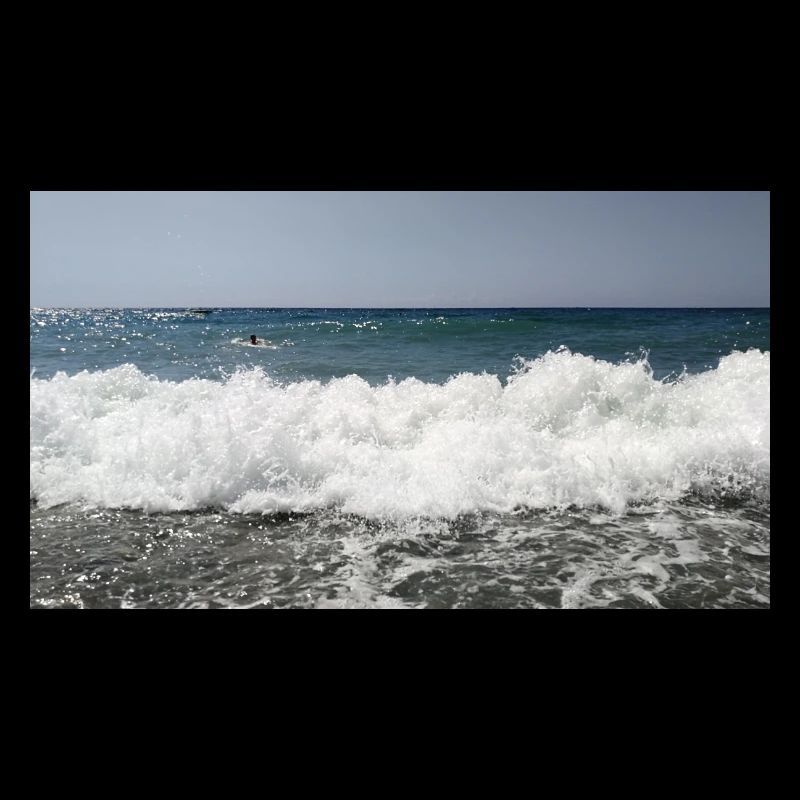 Vague d’écume de mer