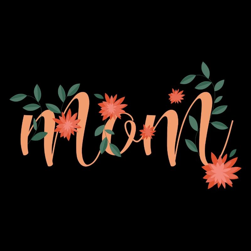 Lettres de fleurs de maman