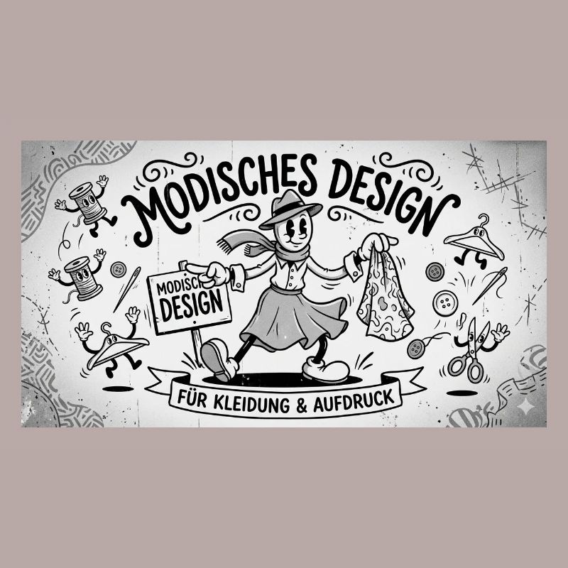 Nähkunst Modedesign Comic