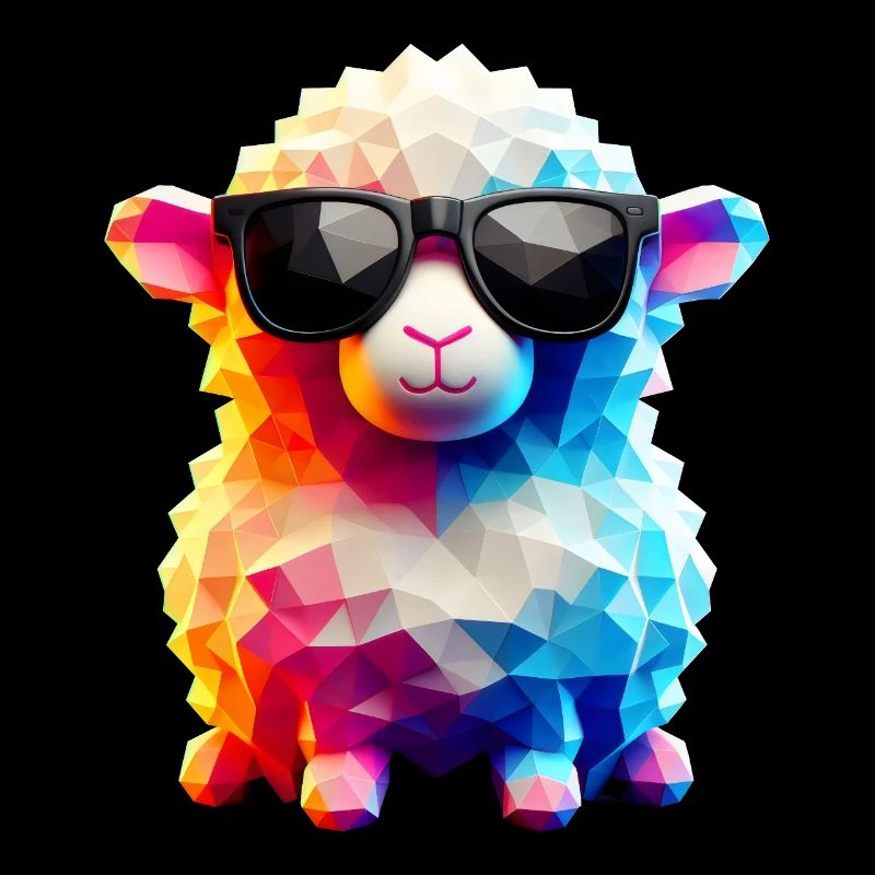 Coole Lammfell-Sonnenbrille