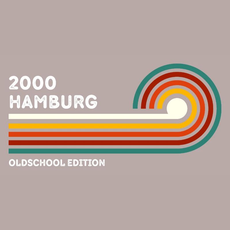 Hamburg Retro Shirt 2000 Zip Code Souvenir Zip Code