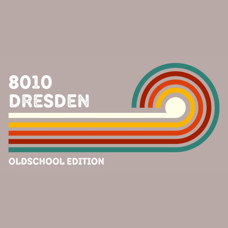 Dresden Retro Shirt 8010 Zip Code Vintage