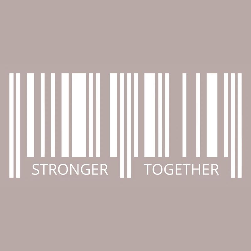 Together strong Corona Barcode Strichcode Partner