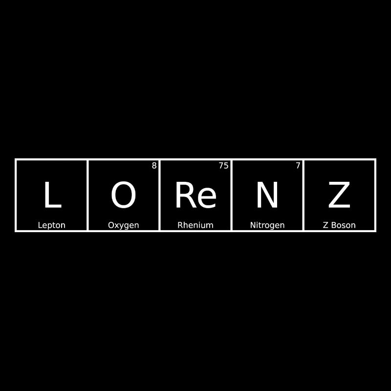 Lorenz Nom Prénom Chimie Tableau périodique Eléments