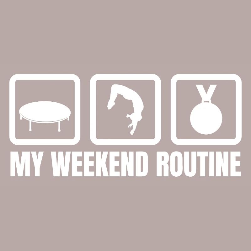 Trampolin Wochenendroutine