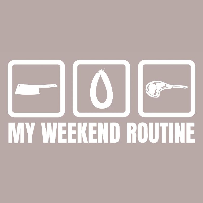 Routine du week-end chez le boucher