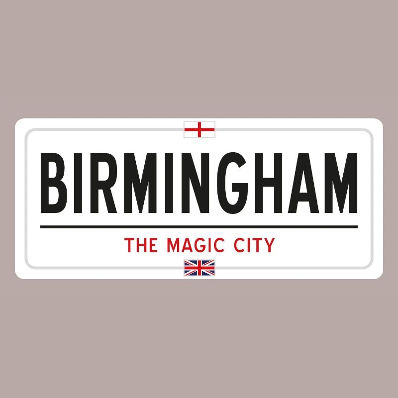 Panneau de nom de lieu de Birmingham